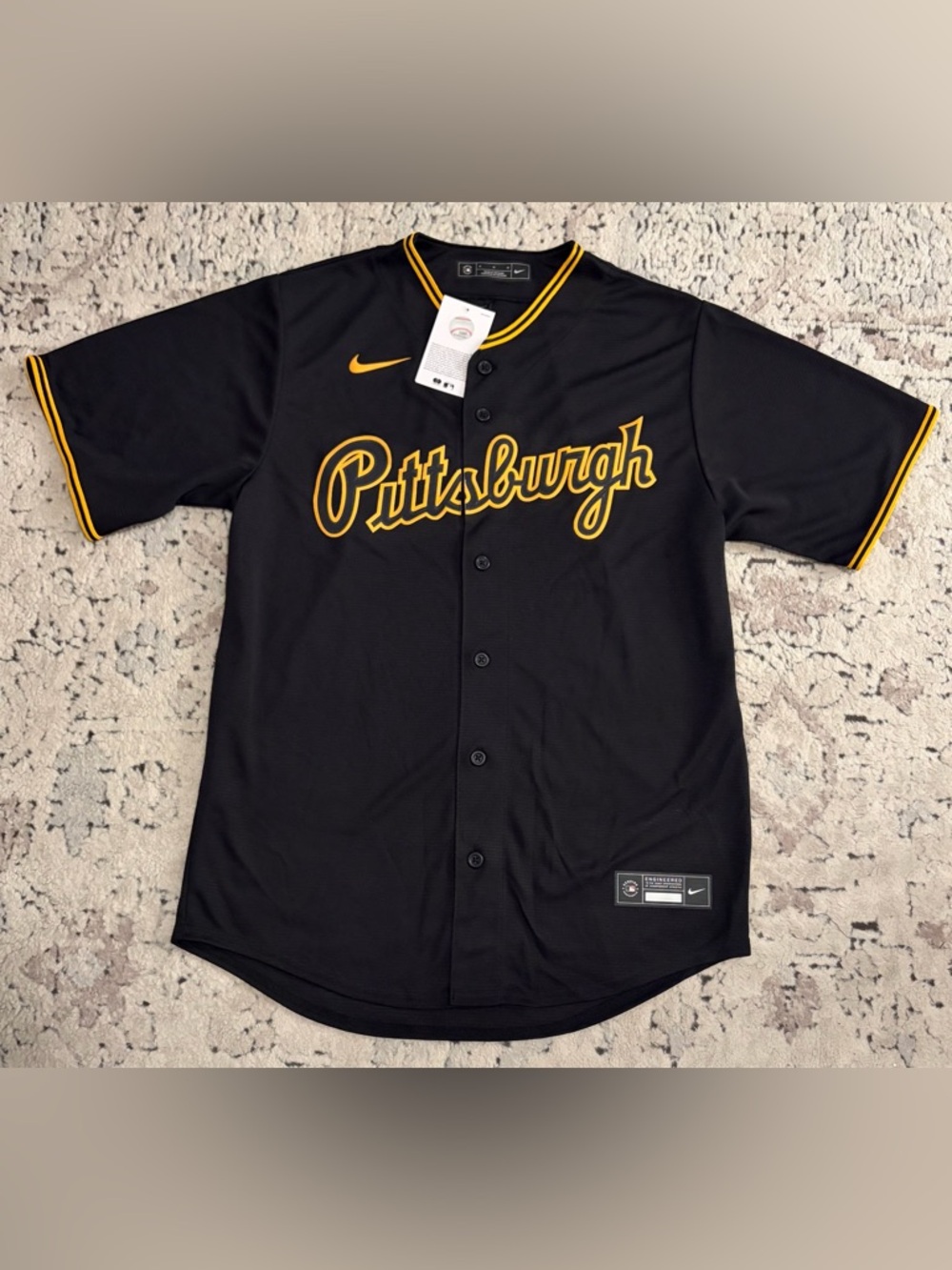 Nike Authentic Pittsburgh Pirates Alternate Black Jersey Men’s Size: Medium